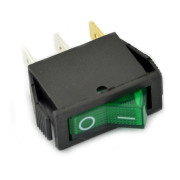 Vypínač IRS-101-1B 250VAC / 16A - zelený [POZNÁMKA]