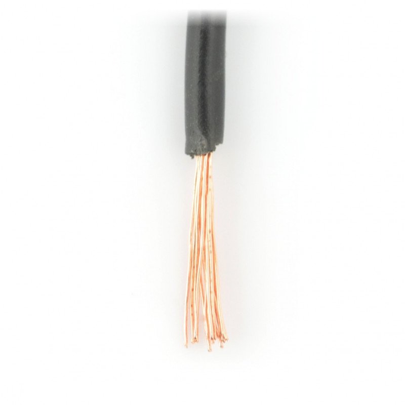 Instalační kabel LgY 1x0,5 H05V-K - černý - 1m