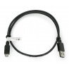 Kabel MicroUSB B - A 2.0 Hi-Speed Goobay černý - 0,6 m - zdjęcie 2