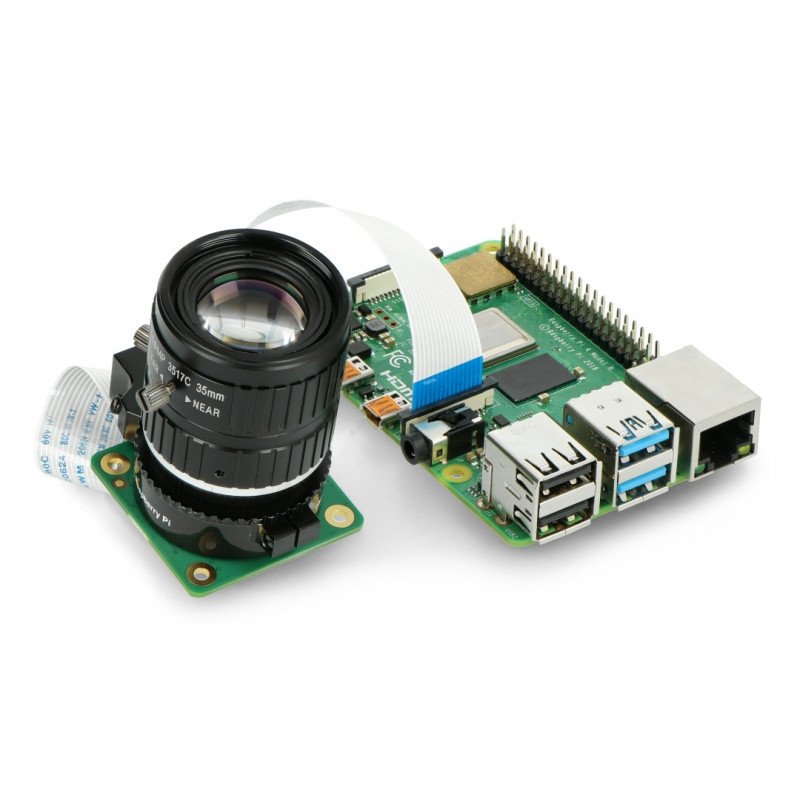 Úzký úhel objektivu 10Mpx 35 mm C Mount - pro fotoaparát Raspberry Pi - Seeedstudio 114992275