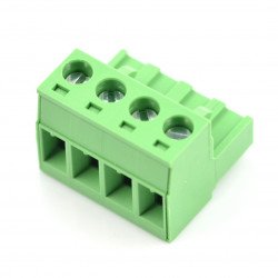 Vnitřní montážní lišta, 4pinová, rozteč 5,08 mm