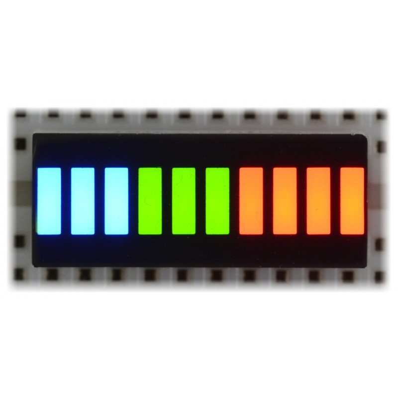 LED displej pravítka OSX10201-RGB1 - 10 segmentů