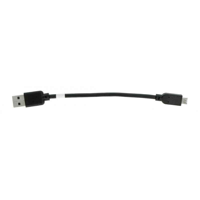 Kabel USB 2.0 Hi-Speed microUSB 0,15 m, černý