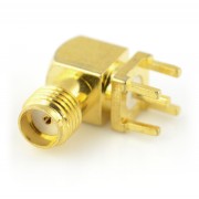 Zásuvka SMA pro PCB, úhlová - 50Ω