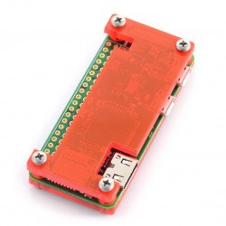 Pouzdro Raspberry Pi Zero - Fluo Open - červené