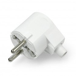 Zástrčka WT-20 - do uzemněné zásuvky - bílá