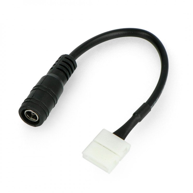 Konektor pro LED pásky a pásky 10 mm 2 pin - DC 5,5 / 2,1 mm