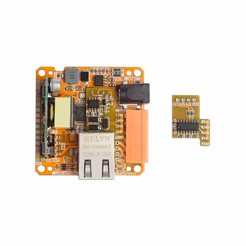 M5Stack Core LAN - překrytí LAN - PoE - RS485 / RS232