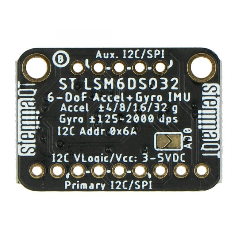 LSM6DSO32 6DoF IMU - tříosý akcelerometr a gyroskop - Adafruit