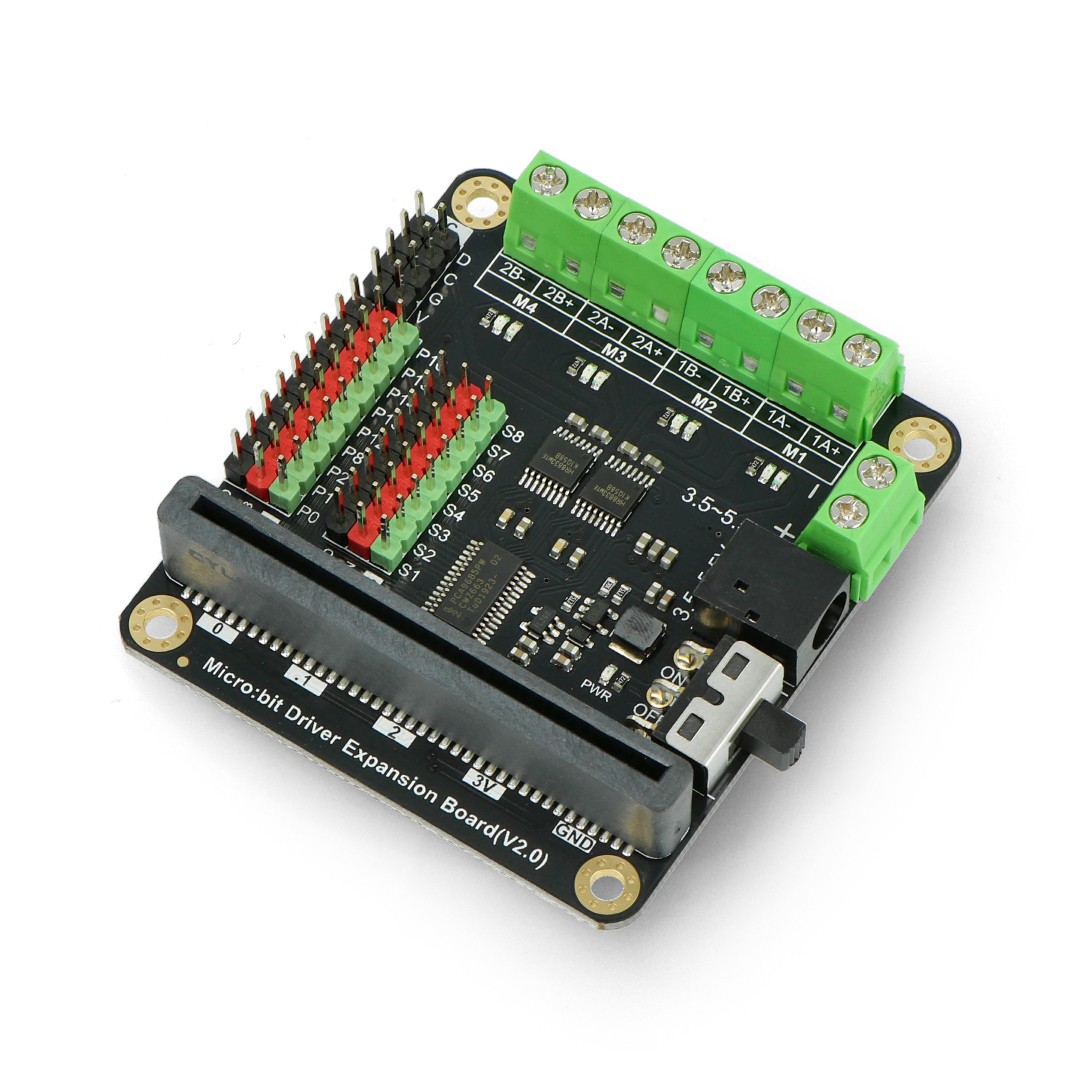 DFRobot - čtyřkanálový ovladač motoru 5,5 V / 1,5 A pro BBC micro: bit