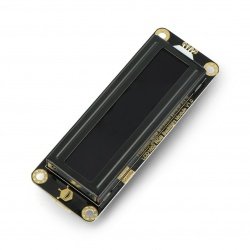 DFRobot Gravity - LCD 2x16 I2C displej - černý s RGB podsvícením