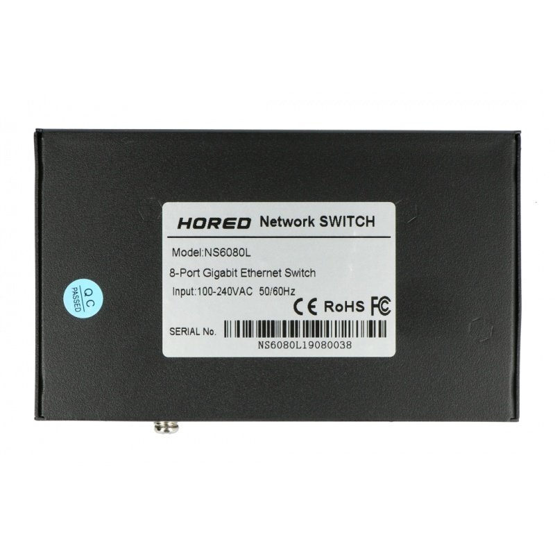 Přepněte Hored NS6080L - 8 gigabitových ethernetových portů