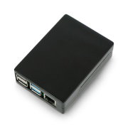 Pouzdro pro Raspberry Pi 4B - hliník - černé