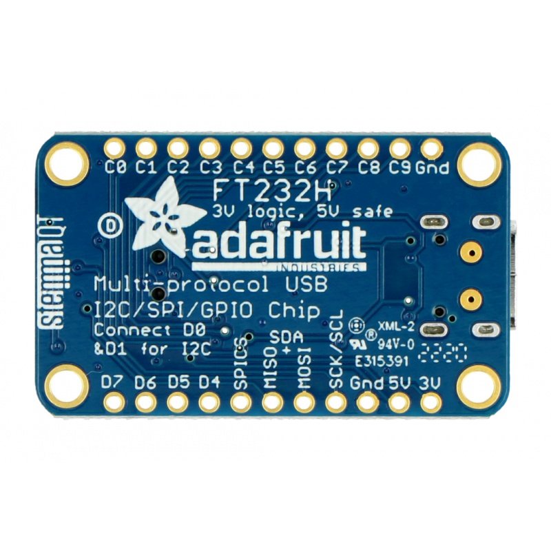 Adafruit FT232H - převodník USB na UART, SPI, I2C, GPIO