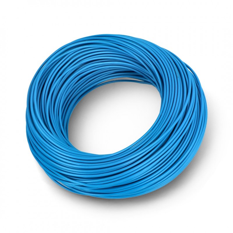 Instalační kabel LgY 1x0,5 H05V-K - modrý - role 100 m