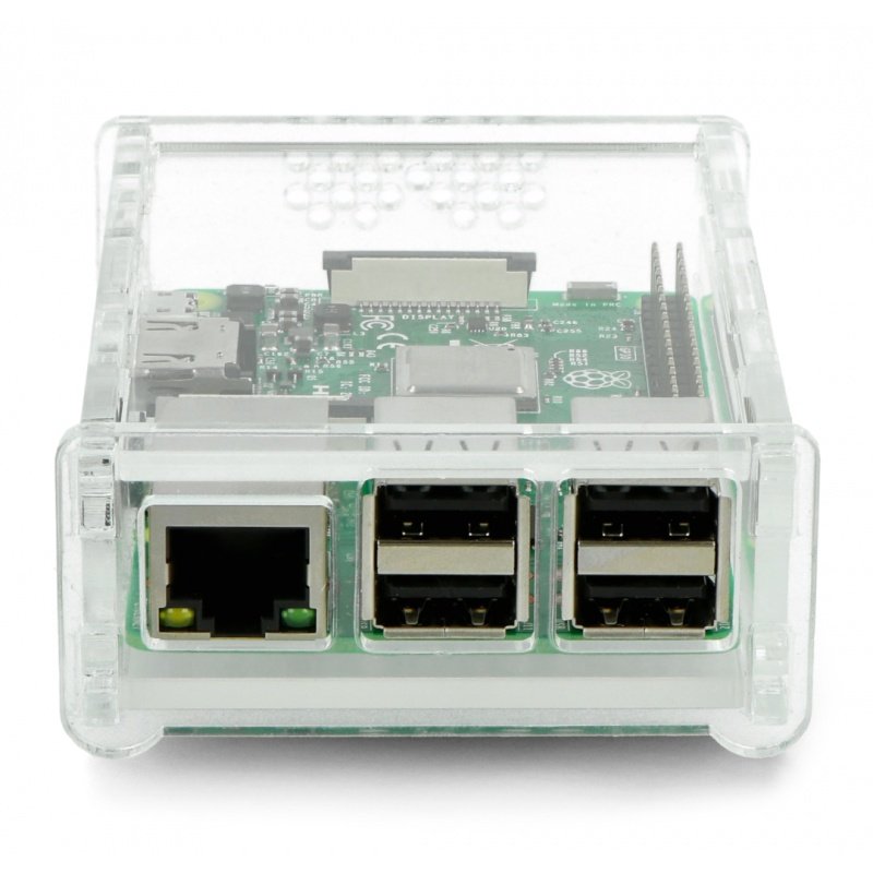 Pouzdro Raspberry Pi Model 3B + / 3B / 2B průhledné