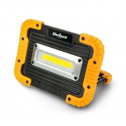 Dobíjecí LED světlomet s USB kabelem, 10W, 900lm, IP44, 3,7V, 4000K