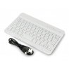 Bezdrátová klávesnice Bluetooth 3.0 - bílá - 7 palců - zdjęcie 2