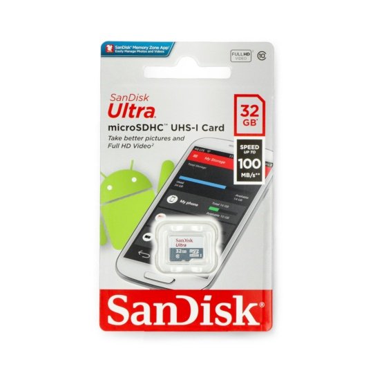 Paměťová karta SanDisk Ultra microSD 32 GB 100 MB / s UHS-I třída 10