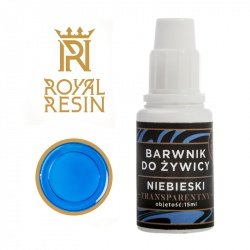 Barvivo na bázi epoxidové pryskyřice Royal Resin - průhledná kapalina - 15 ml - modrá