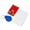 RC522 RFID modul 13,56MHz SPI + karta a klíčenka - červená - zdjęcie 1