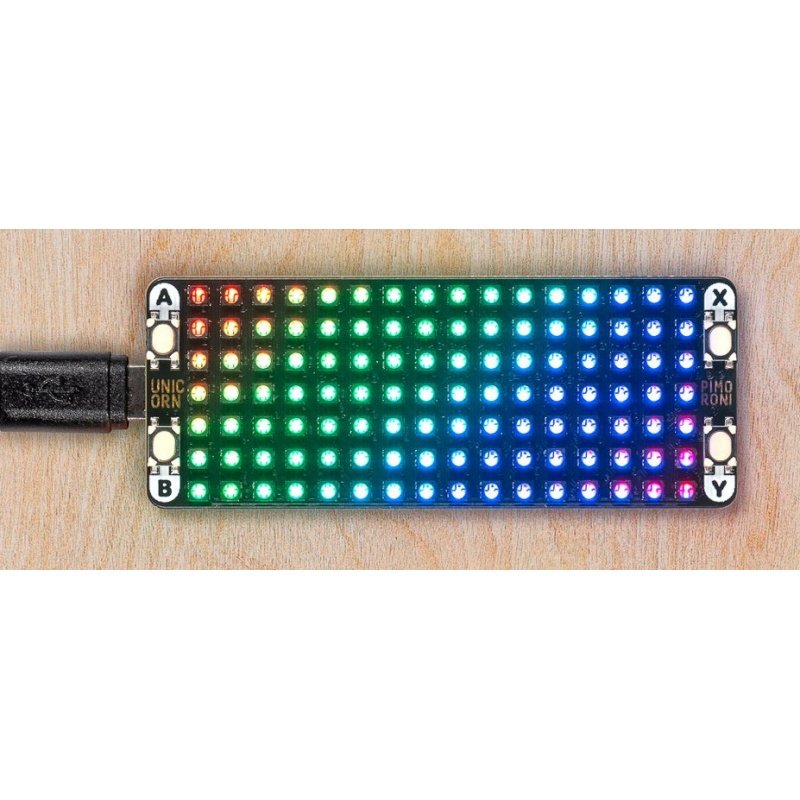 Pico Unicorn Pack - 16x7 RGB LED matice pro Rapberry Pi Pico -