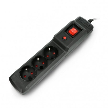 Prodlužovací kabel se zabezpečením Armac Multi M3 černý - 3 Prodlužovací kabel se zabezpečením Armac Multi M3 černý - 3