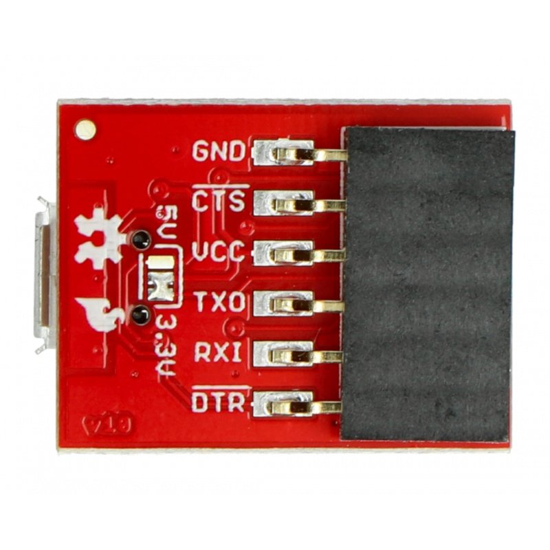 Serial Basic - USB-UART převodník CH340G - microUSB zásuvka -