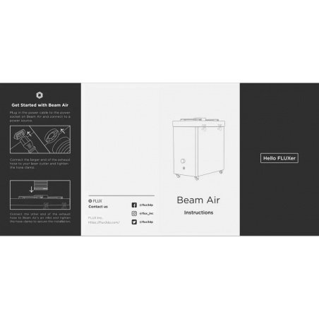 Vzduchový filtr FLUX Beam pro laserové řezačky - 100 mm Vzduchový filtr FLUX Beam pro laserové řezačky - 100 mm