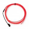 EL Wire - 2,5m elektroluminiscenční drát - růžový - zdjęcie 1