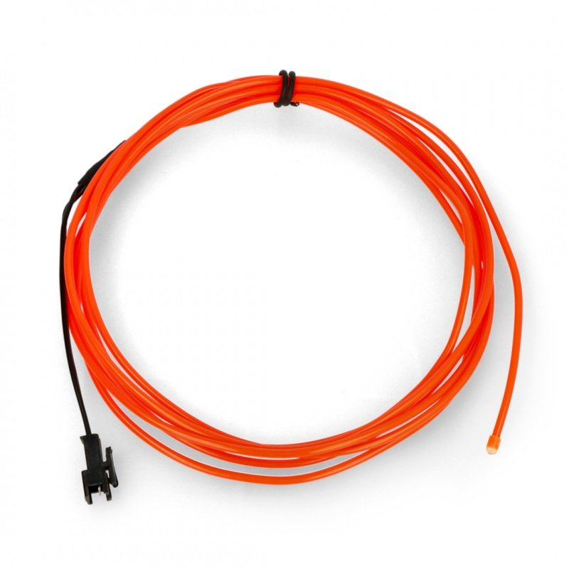 EL Wire - 2,5m elektroluminiscenční drát - červený