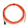 EL Wire - 2,5m elektroluminiscenční drát - červený - zdjęcie 1