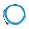 EL Wire - 2,5m elektroluminiscenční drát - modrý - zdjęcie 1