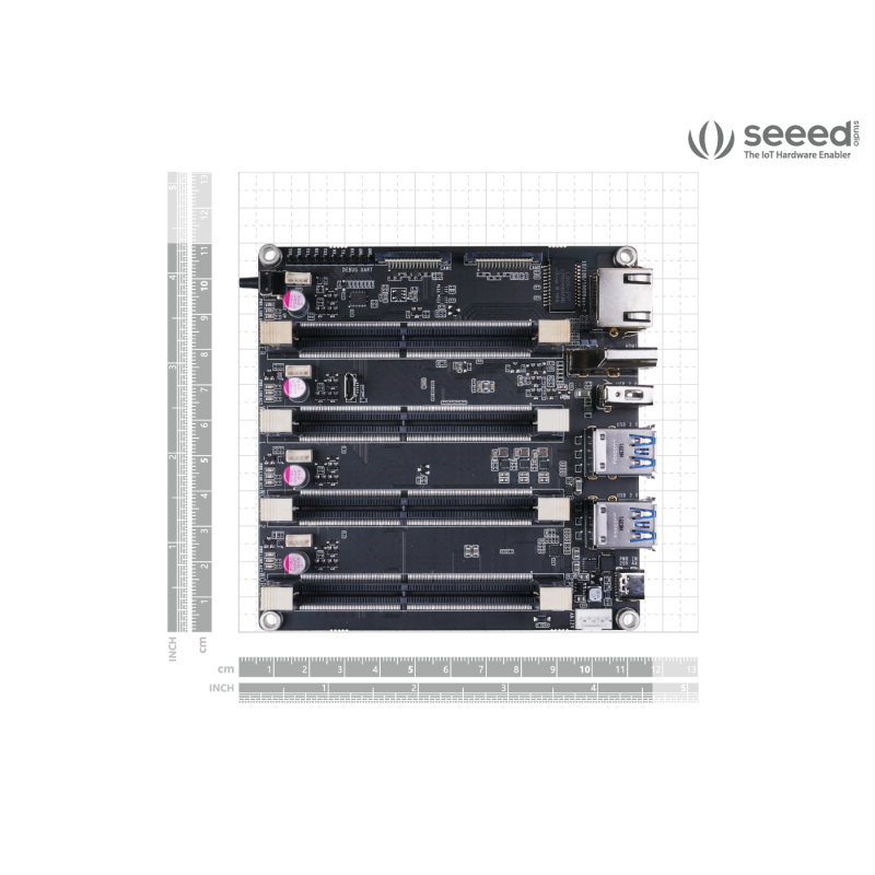 Jetson Mate - nosná deska pro Jetson Nano / NX - s ventilátorem
