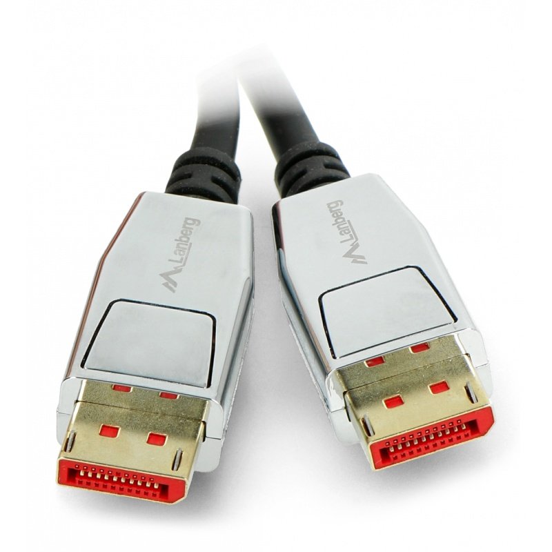 Kabel DisplayPort samec 20pin v1.4 8K Lanberg černý - 1m