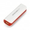 Mobilní baterie PowerBank Esperanza Joule EMP103WR 2200mAh - bílá a červená - zdjęcie 1