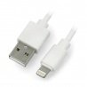USB A - Lightning kabel pro iPhone / iPad / iPod - Blow - 1,5m bílý - zdjęcie 1