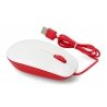 Optická kabelová myš Raspberry Pi 4B / 3B + / 3B / 2B oficiální - červená a bílá_ - zdjęcie 2