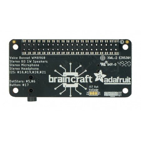 Voice Bonnet WM8960 - modul s konektorem pro dva reproduktory a Voice Bonnet WM8960 - modul s konektorem pro dva reproduktory a