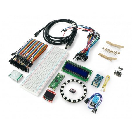 Připraveno k práci s Raspberry Pi Pico - sada 13 modulů, ukázkové programy + deska Připraveno k práci s Raspberry Pi Pico - sada 13 modulů, ukázkové programy + deska