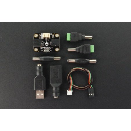 Gravity - reléový modul - s adaptéry DC-USB - DFRobot DFR0643 Gravity - reléový modul - s adaptéry DC-USB - DFRobot DFR0643