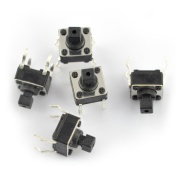 Taktický spínač 6x6mm / 7mm THT - 5ks.