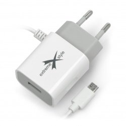 Napájecí zdroj EXtreme Ampere ATCMU24W microUSB + USB 2,4 A - bílý