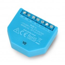 Shelly 1L - 230VAC relé bez linky N WiFi 4A - aplikace pro Android / iOS
