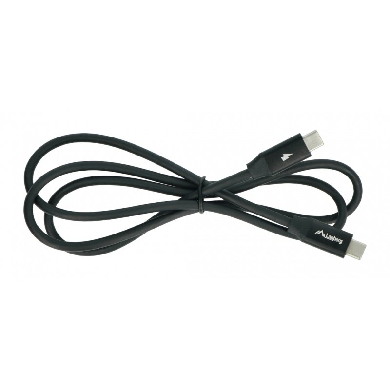 Lanberg USB C - USB C 2.0 černý prémiový kabel QC 4.0 PD 1m