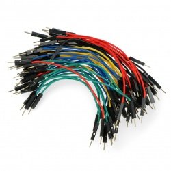 Propojovací kabely samec-samec 10cm barevné - 50ks.