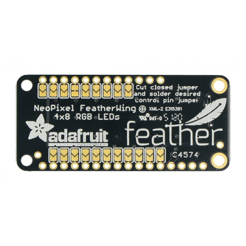 NeoPixel FeatherWing - 4x8 LED RGB matice - Adafruit 2945