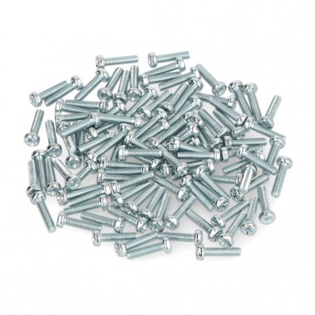 Šroub M2,5 Bossard délka 10 mm pozinkovaný - 100 kusů Šroub M2,5 Bossard délka 10 mm pozinkovaný - 100 kusů