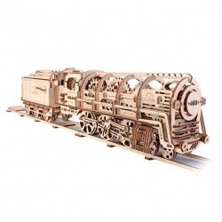 Lokomotiva UG 460 - mechanický model pro montáž - dýha - 443