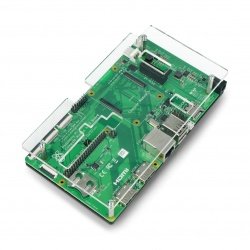 Pouzdro pro Raspberry Pi CM4IO - černé a průhledné otevřené